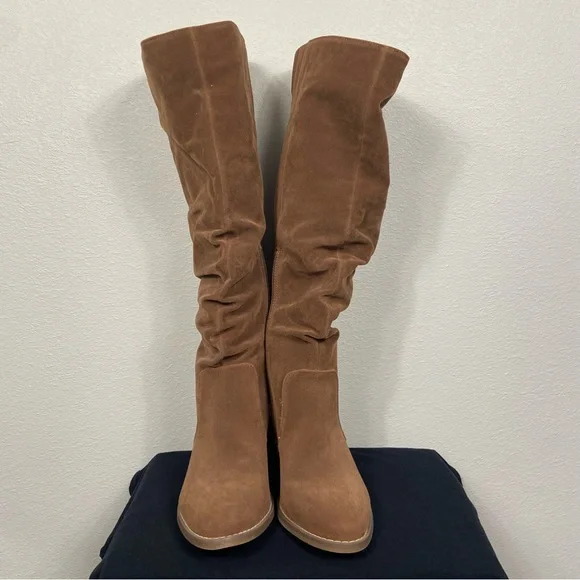 Target Shoes Brown Tall Faux Suede Boots Poshmark